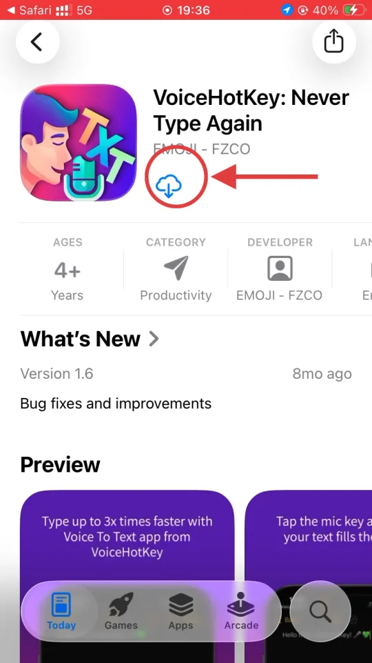VoiceHotKey on the iOS App Store